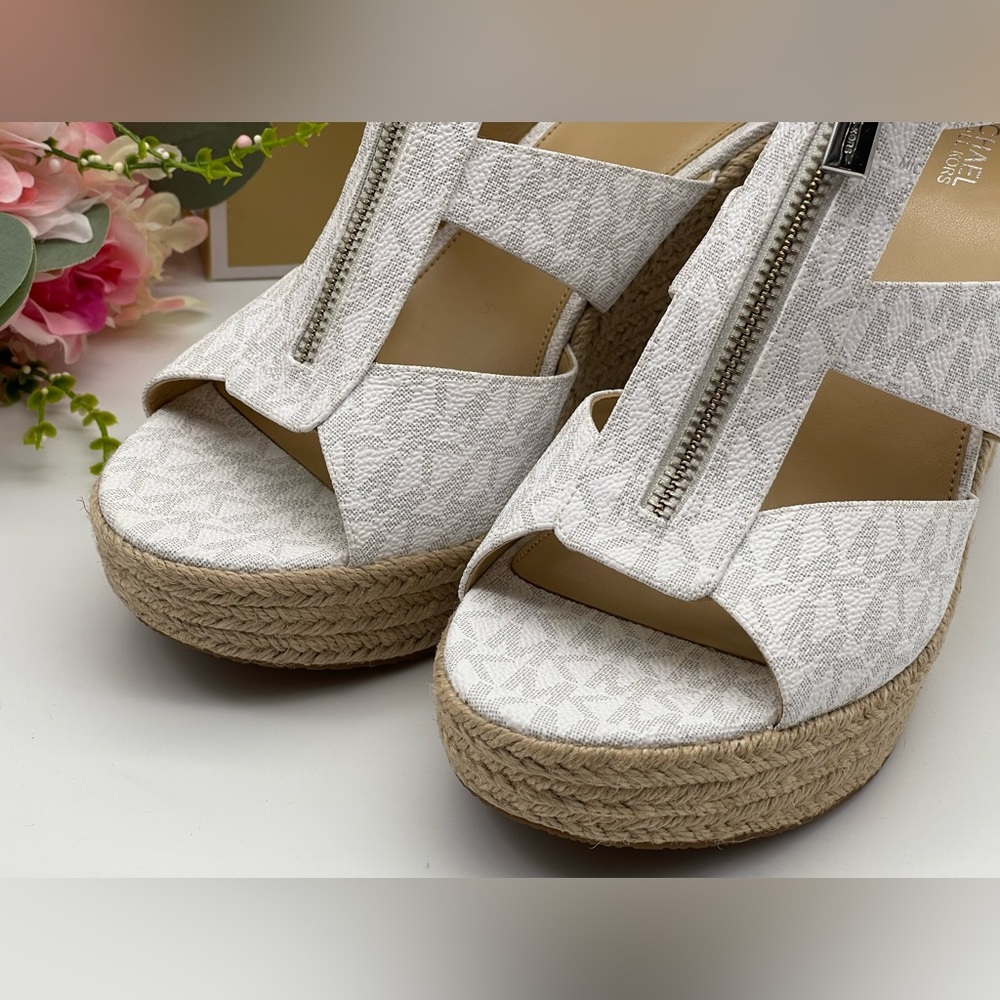 Michael Kors Women's Caged Espadrille Wedges Platform Sandals Shoes - Picture 16 of 16